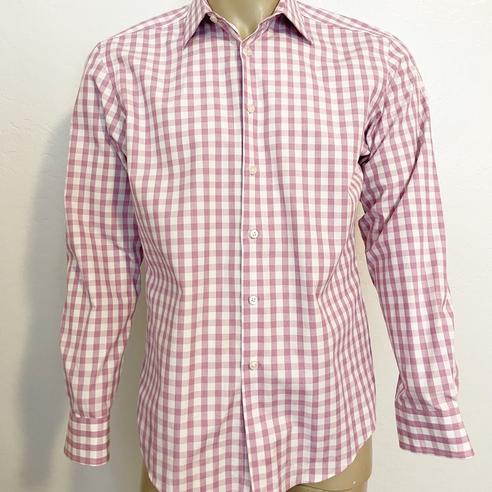 Egara non iron plaid shirt size L